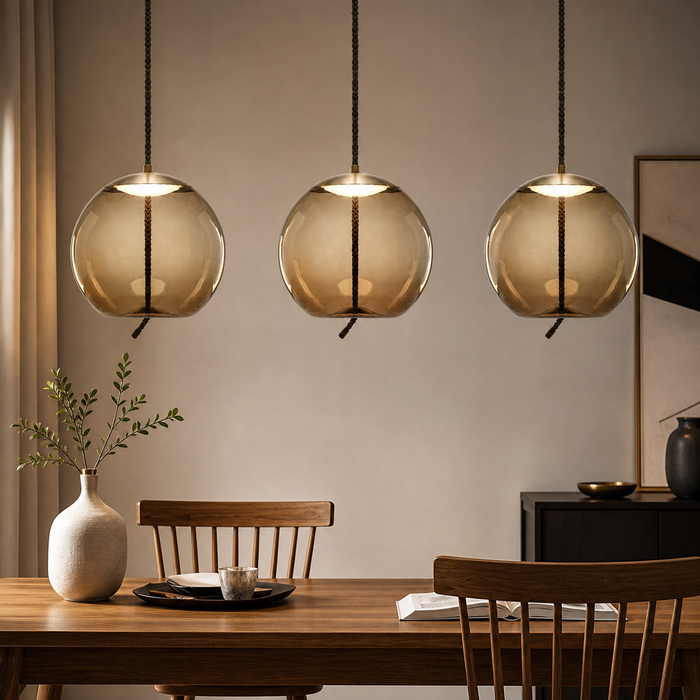 Cosmos Nova Round Glass Orb Pendant