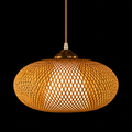 Country Bamboo Coastal Style Rattan Pendant Lamp