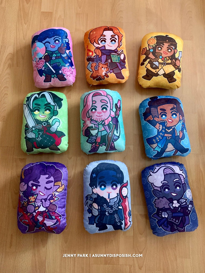 Critical Role Mighty Nein Plush Pillows