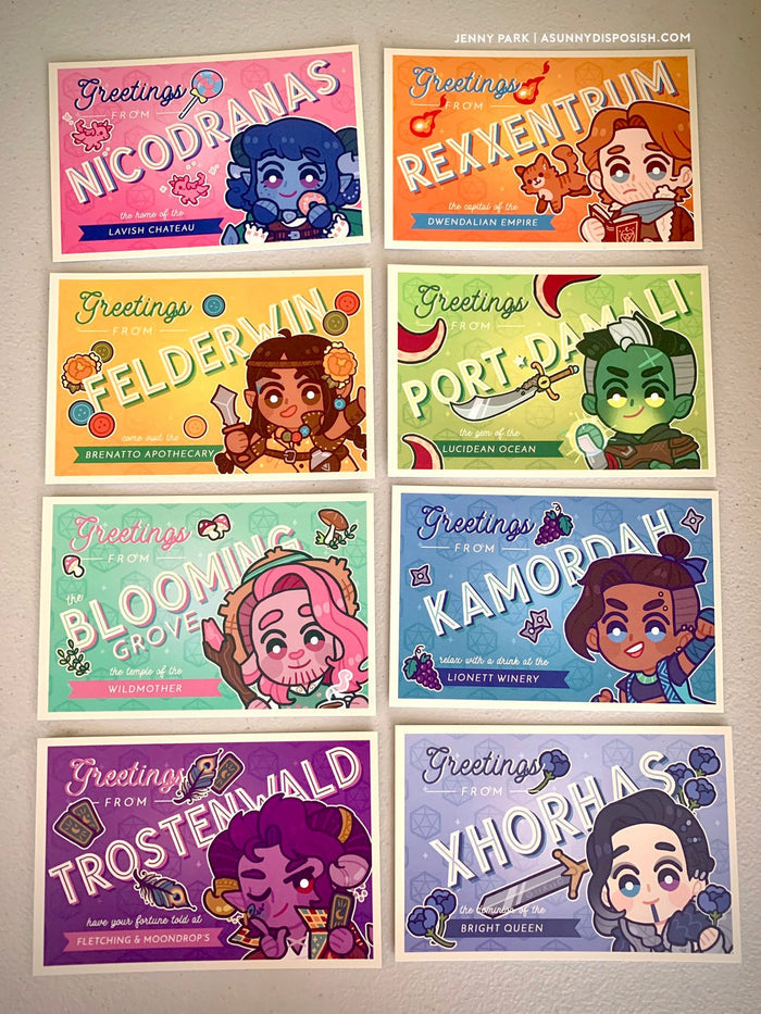 Critical Role Mighty Nein Postcards