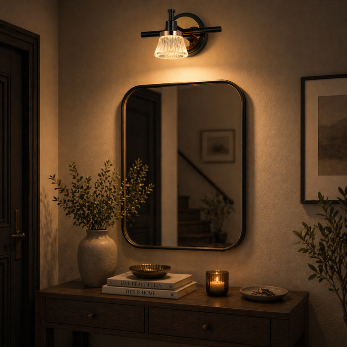 Crystal Glow Wall Light