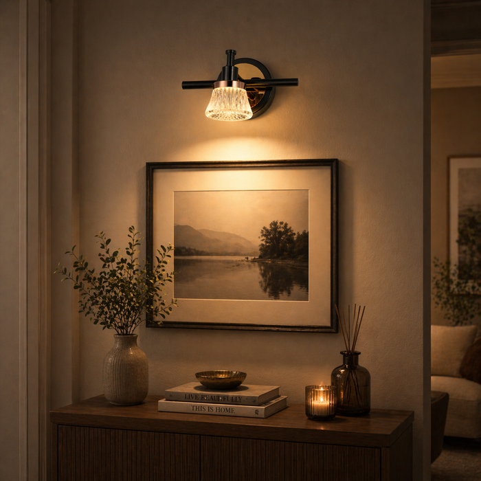 Crystal Glow Wall Light