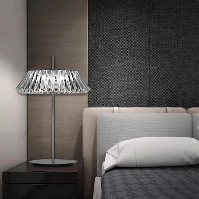 Crystal Halo Modern Table Lamp