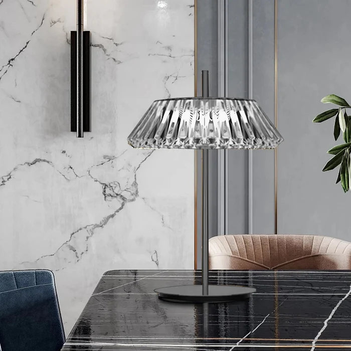 Crystal Halo Modern Table Lamp