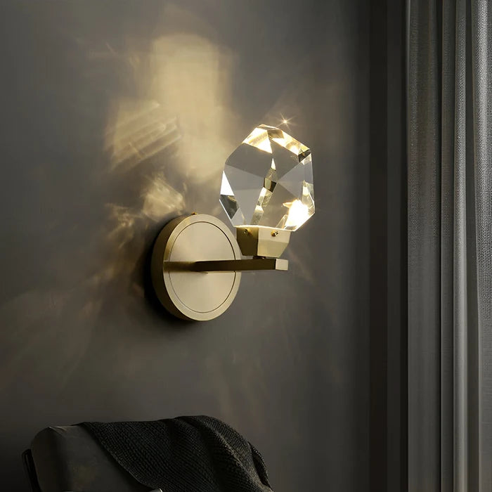 Crystal Prism Modern Wall Light
