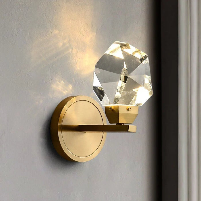 Crystal Prism Modern Wall Light