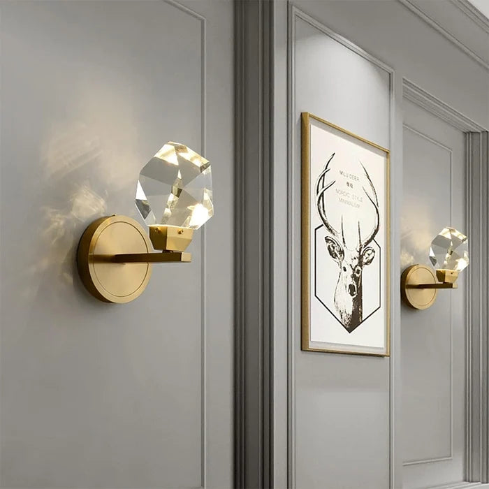 Crystal Prism Modern Wall Light
