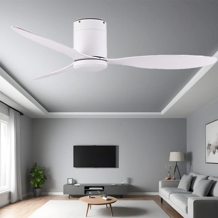Cuckoo White Ceiling Fan | 55W BLDC Motor | 1320mm | Metal Body