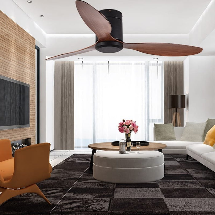 Cuckoo Wooden Ceiling Fan | 55W BLDC Motor | 1320mm | Metal Body