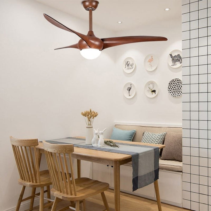 Curlew Dark Brown Under-light Ceiling Fans | 50W BLDC Motor | 1320mm | Metal Body
