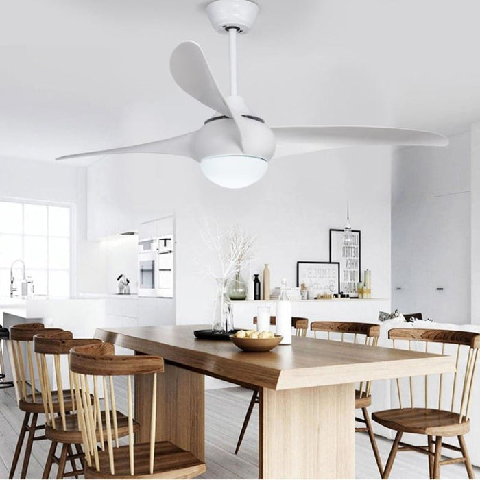 Curlew White Under-light Ceiling Fan | 50W BLDC Motor | 1320mm | Metal Body