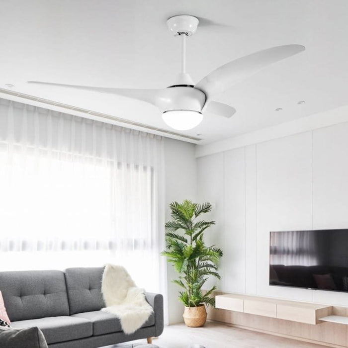 Curlew White Under-light Ceiling Fan | 50W BLDC Motor | 1320mm | Metal Body