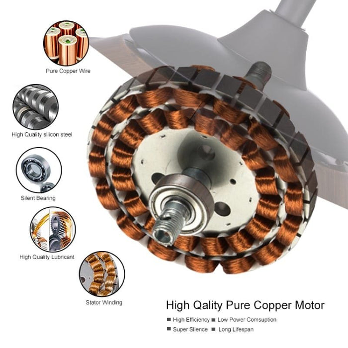 Curlew White Under-light Ceiling Fan | 50W BLDC Motor | 1320mm | Metal Body