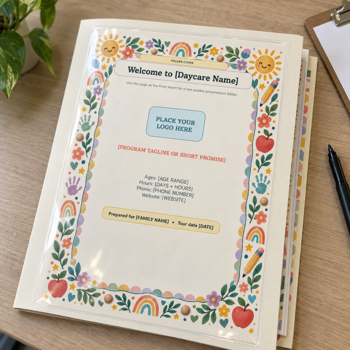 Daycare Tour & Welcome Folder