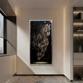 Dazzling Silver Horse Illuminated Glitter Wall Art