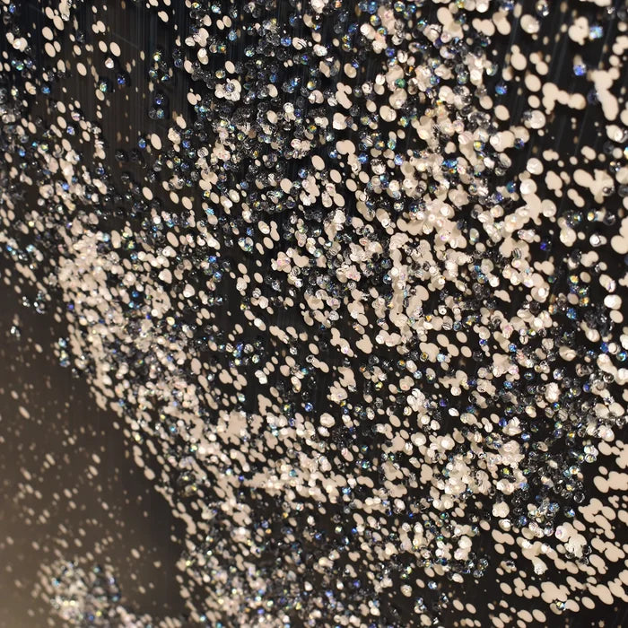 Dazzling Silver Horse Illuminated Glitter Wall Art