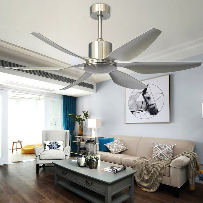 Dove Silver Ceiling Fan | 50W BLDC Motor | 1380mm | Metal Body