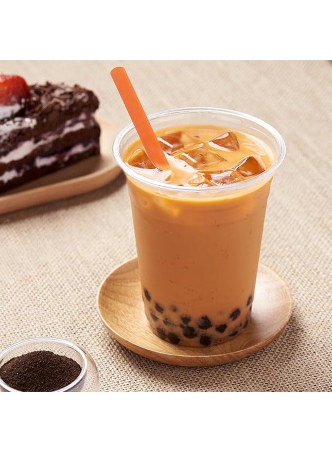 Drinking Straws Individually Wrapped, 100 Pack 9 Inch Long Extra Wide Smoothie 0.45 Assorted Bright Color Disposable Boba Bubble Tea, Milkshakes Slushies Straws
