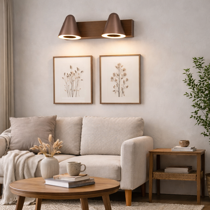 Dual Cone LED Wall Sconce