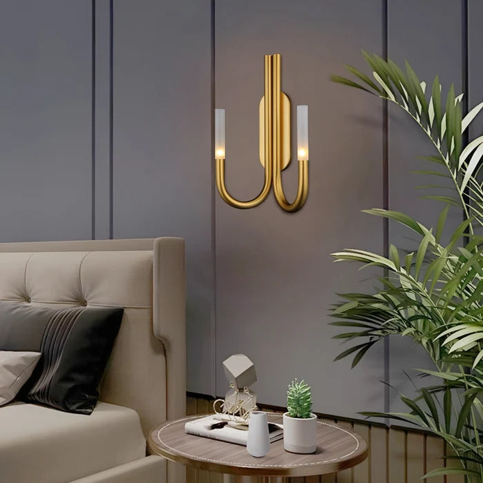 Duet Horizon Contemporary Gold Sconce
