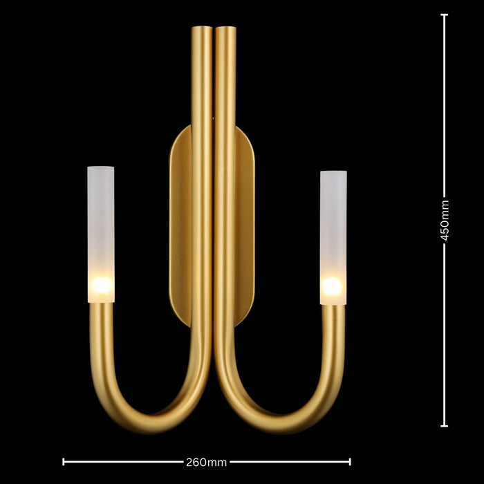 Duet Horizon Contemporary Gold Sconce