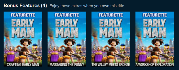 Early Man Vudu Fandango at Home HDX Digital Code (2018)