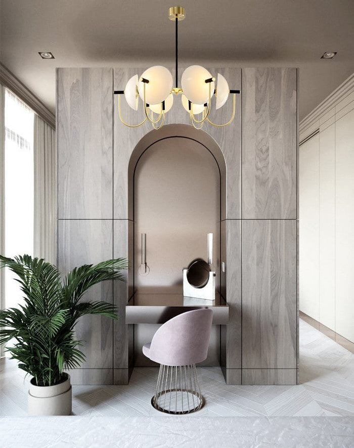 Earmuff Glass Chandelier