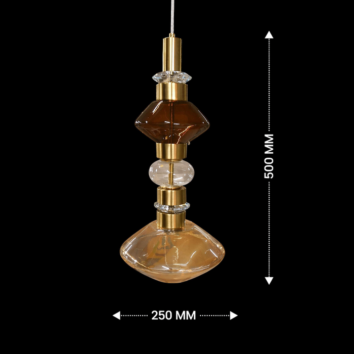 Elvarique Amber Prism Luxe Pendant