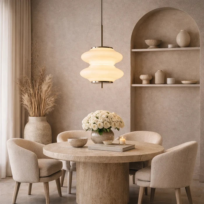 Elvaris Lumisculpt Opal Pendant Light