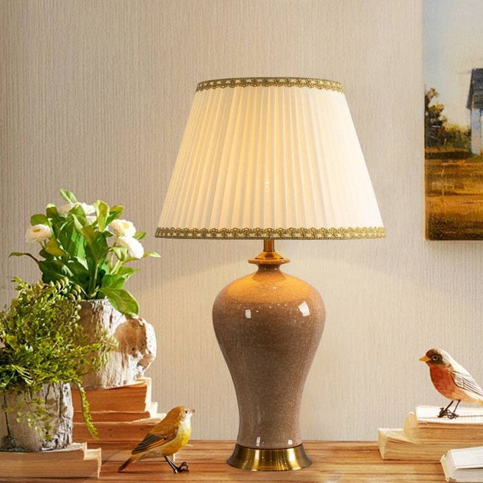 Enchanted (Ceramic, Fabric) Table Lamp