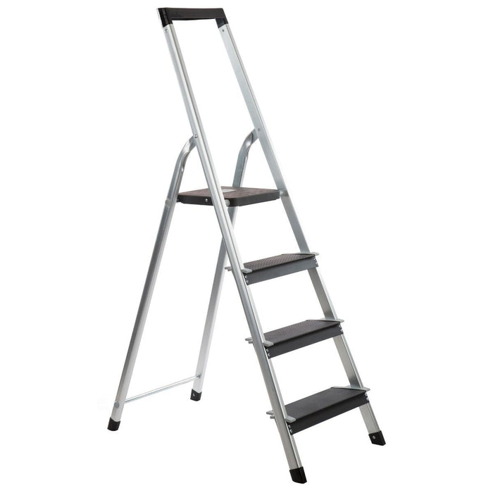 Escalo Aluminium trapladder 43.5x156x12 cm - 4 treden – Power Step - Doika - Ladders en Stellingen - Escalo - 5414045121845 - L184
