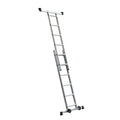 Escalo Combi Stelling-Ladder 2X6 Treden + Wielen - Doika - Ladders en Stellingen - Practo Home - 5414045045899 - L718