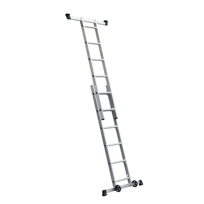 Escalo Combi Stelling-Ladder 2X6 Treden + Wielen - Doika - Ladders en Stellingen - Practo Home - 5414045045899 - L718
