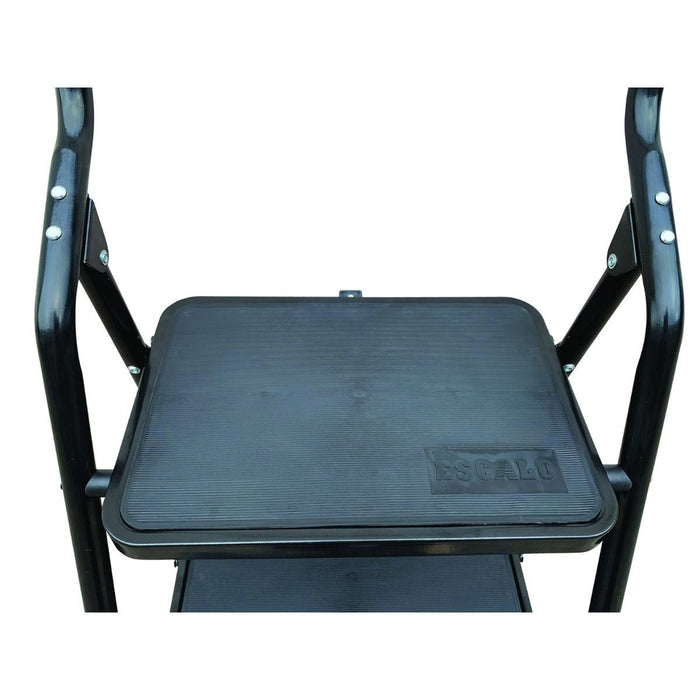 Escalo Trapladder Big Step 4 Brede Tr. - Zwart - Doika - Ladders en Stellingen - Escalo - 5414045041952 - L214N