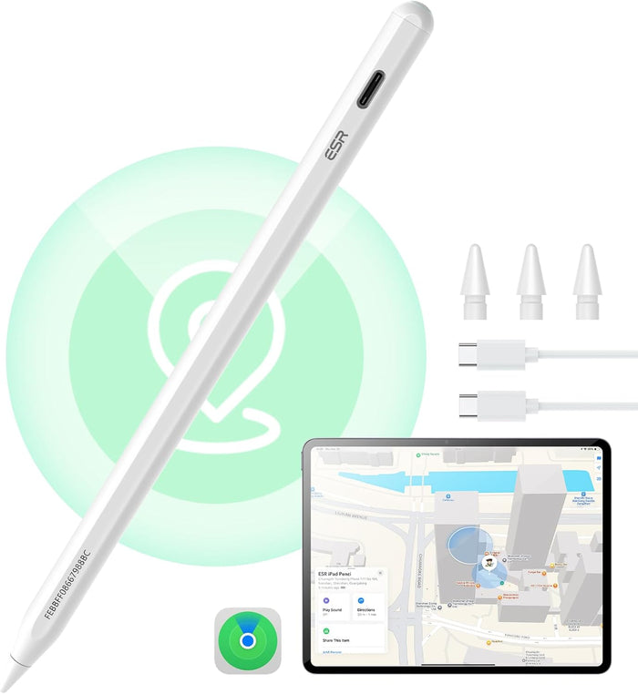 ESR Geo Digital iPad Pencil Findmy Compatible with Apple iPad 2018-2026,with Easy Shortcuts for Appl