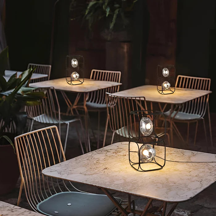 Eternal Cascade Modern Orb Table Lamp