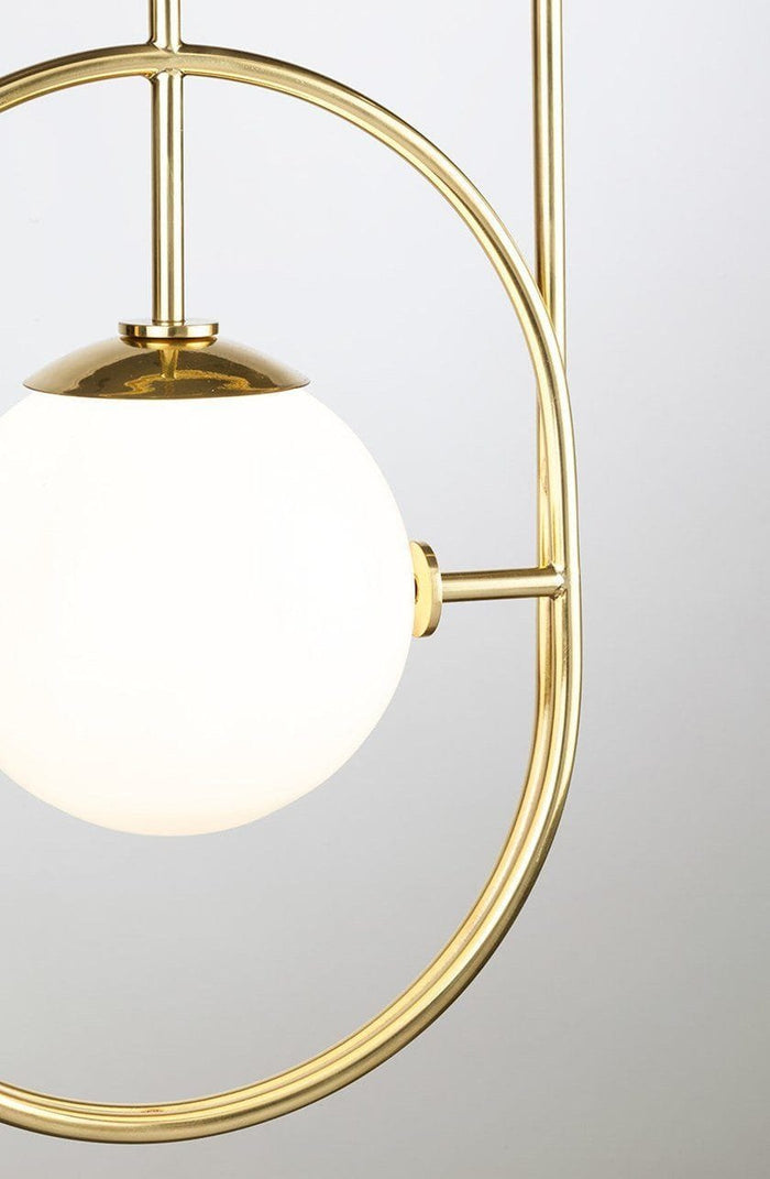 Everly 2 Glass Globe Pendant Light
