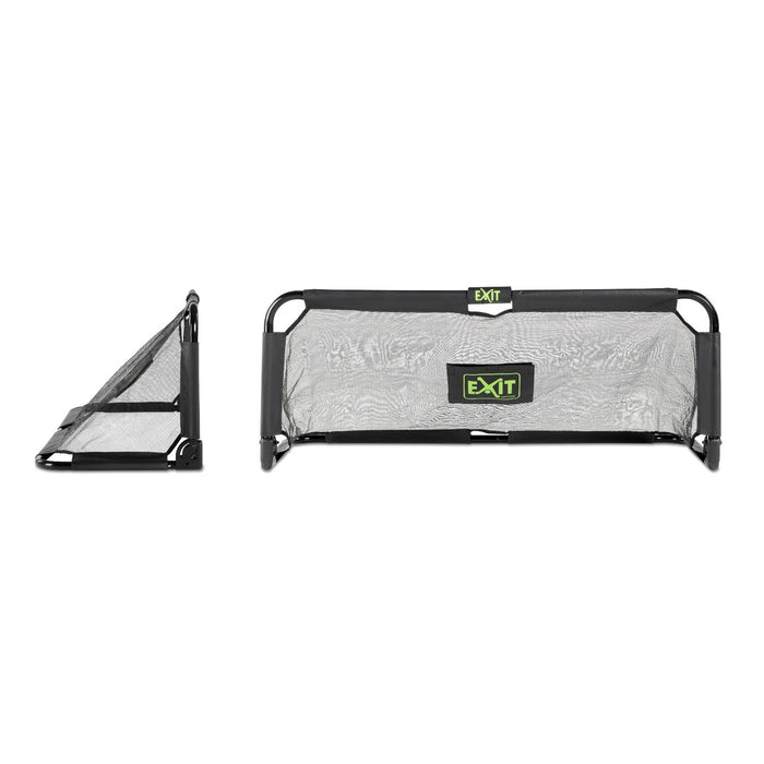 EXIT Panna opvouwbaar stalen voetbaldoel 150x60cm (set van 2) - zwart - Doika BV - Voetbaldoelen - EXIT Toys - 8718469468768 - 41.01.20.00