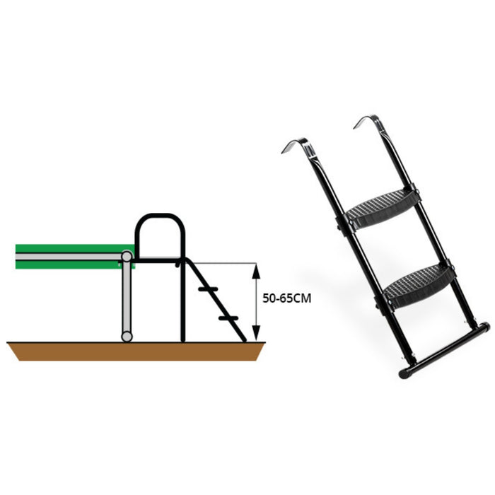EXIT trampoline ladder voor framehoogte van 50-65cm - Doika BV - Trampoline accessoires - EXIT Toys - 8718469460526 - 11.40.42.00