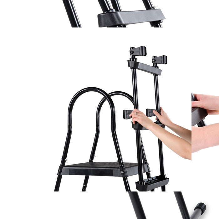EXIT zwembadtrap voor framehoogte van 108-122cm - zwart - Doika BV - Zwembad accessoires - EXIT Toys - 8720088267400 - 30.93.48.00