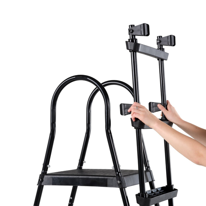 EXIT zwembadtrap voor framehoogte van 108-122cm - zwart - Doika BV - Zwembad accessoires - EXIT Toys - 8720088267400 - 30.93.48.00