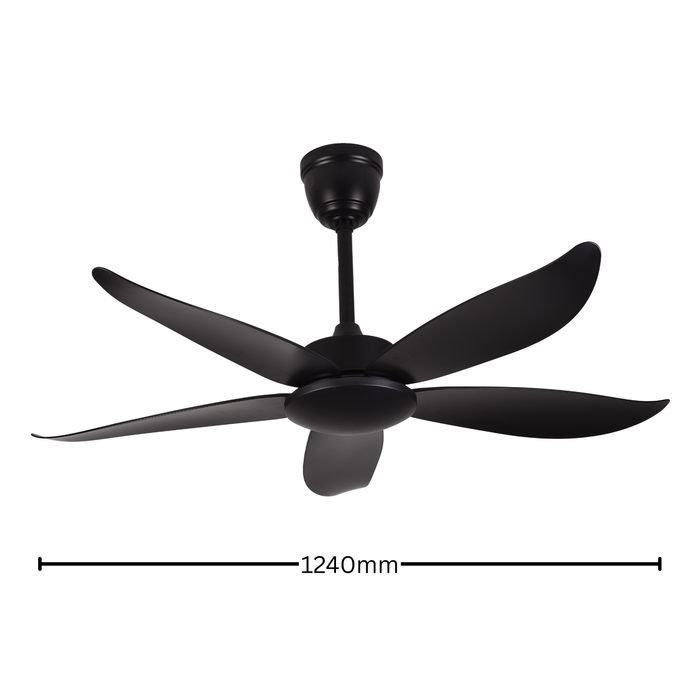 Falcon V (Moonlight Black) | 45W BLDC Motor | 1240mm | ABS Body