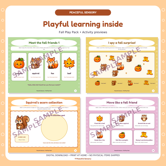 Fall Play Pack