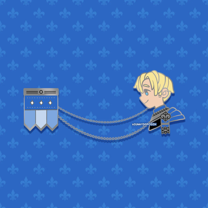 FE3H Blue Lions Dimitri Collar Pin Set