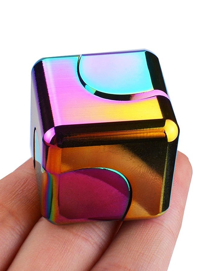 Fidget Spinner Toys Cube Adults Metal Fidgets Cool Stuff Desk Gadgets Office Toy for Teen Boy Small Anxiety Figette Sensory Toy ADHD Tool Fingears Figet Stress Gifts Easter Basket Stuffers Teen Boys