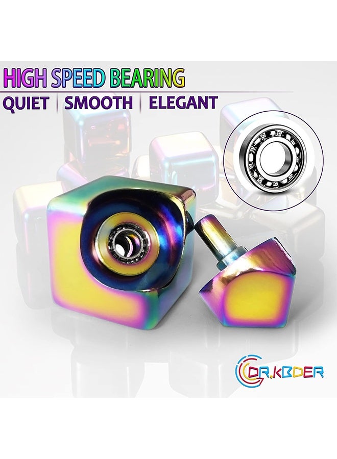 Fidget Spinner Toys Cube Adults Metal Fidgets Cool Stuff Desk Gadgets Office Toy for Teen Boy Small Anxiety Figette Sensory Toy ADHD Tool Fingears Figet Stress Gifts Easter Basket Stuffers Teen Boys