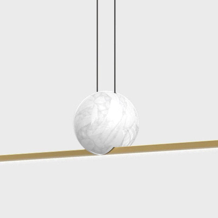 Fine Line Marble Hanging Light