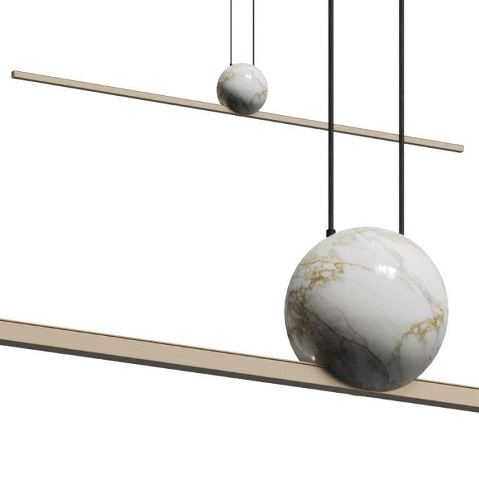 Fine Line Marble Hanging Light