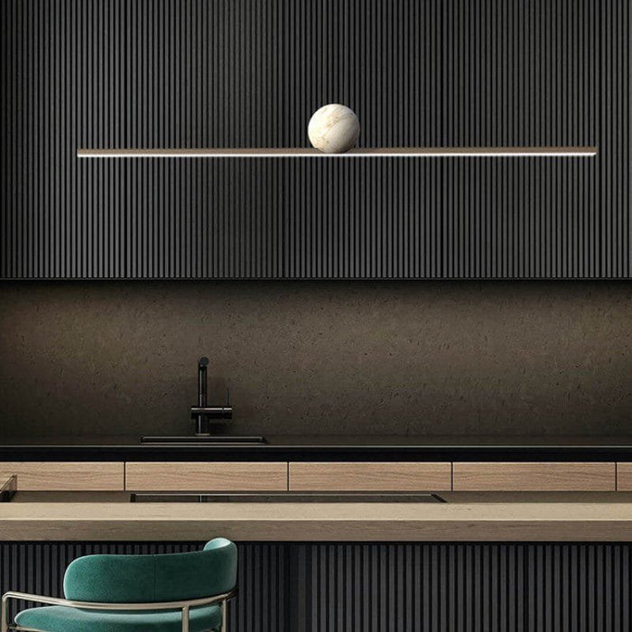 Fine Line Marble Hanging Light