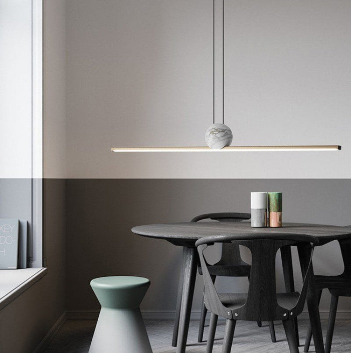 Fine Line Marble Hanging Light